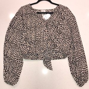 Sadie & Sage Animal Print Top
